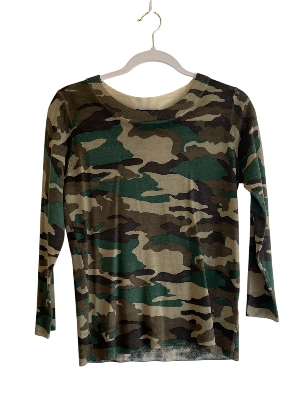 J. Crew Camouflage Merino Wool Sweater